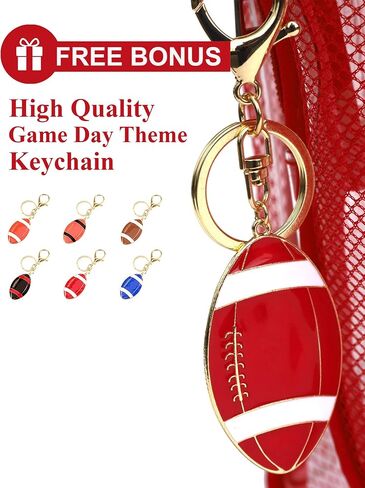 Clear Backpack Heavy Duty PVC Transparent Backpack with Keychain (RED_WHT&RED) in Saudi Arabia