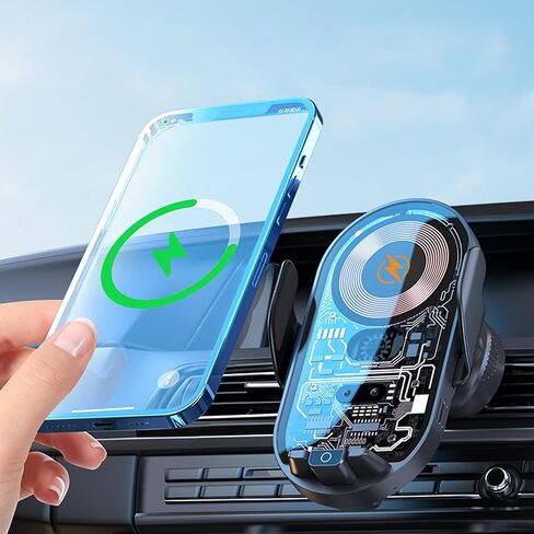 حاملات هواتف لإكسسوارات سيارتك، حامل هاتف السيارة، شاحن لاسلكي، حامل الهاتف بفتحة تهوية السيارة، شاحن تثبيت السيارة in Saudi Arabia