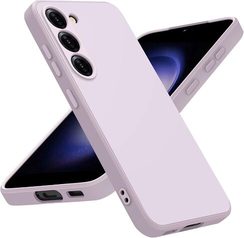حافظة Vanjua لهاتف Samsung Galaxy S23 (فقط)، غطاء حماية كامل الجسم من السيليكون السائل الأنيق متوافق مع حافظة هاتف Samsung Galaxy S23 5G 6.1 بوصة (بنفسجي) in Kuwait