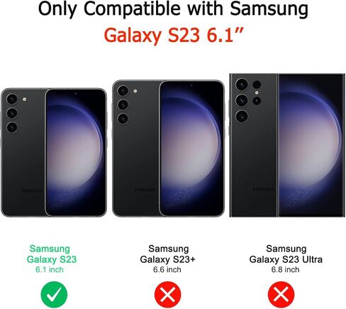 حافظة Vanjua لهاتف Samsung Galaxy S23 (فقط)، غطاء حماية كامل الجسم من السيليكون السائل الأنيق متوافق مع حافظة هاتف Samsung Galaxy S23 5G 6.1 بوصة (بنفسجي) in Kuwait