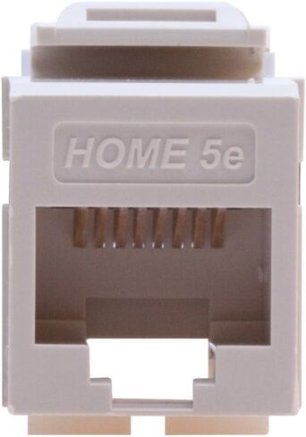Leviton 5EHOM-RW5 Home 5e Snap-In Connector, T568A/B Wiring, White in Saudi Arabia