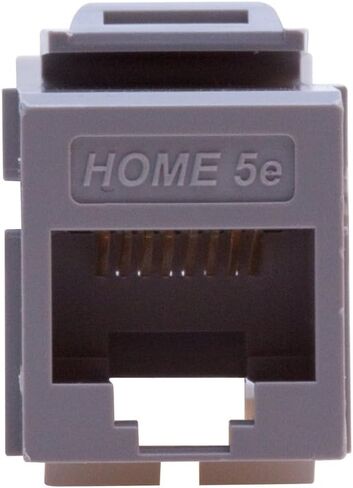 Leviton 5EHOM-RW5 Home 5e Snap-In Connector, T568A/B Wiring, White in Saudi Arabia