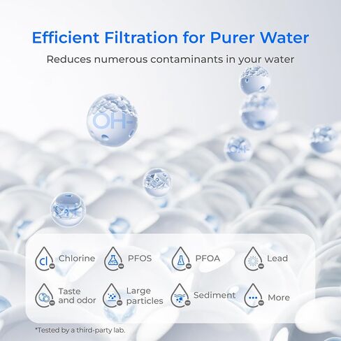 نظام تصفية المياه المغذي بالجاذبية Waterdrop، مع ترقية 3 مرشحات كربون أسود وحنفية معدنية، عمر أطول 9000 جالون وتدفق أسرع بنسبة 150%، سلسلة King Tank، 2.25 جرام in Kuwait
