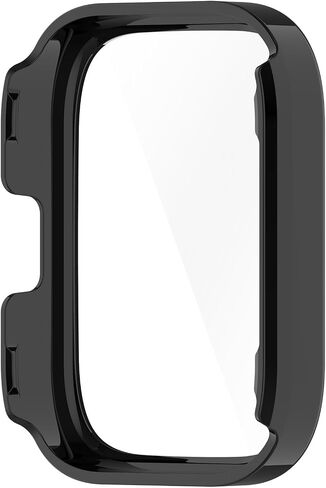 E ECSEM Case Intended for Amazfit Bip 5 Unity Frame PC Protective Cover with Tempered Glass Film for Amazfit Bip 5 Unity Smartwatch Screen Protectors Accessories (6Colors) in Saudi Arabia