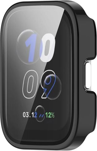 E ECSEM Case Intended for Amazfit Bip 5 Unity Frame PC Protective Cover with Tempered Glass Film for Amazfit Bip 5 Unity Smartwatch Screen Protectors Accessories (6Colors) in Saudi Arabia