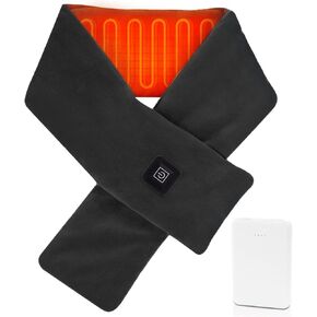 Neck Heating Pad Heated Scarf for Neck Pain Relief, Heated Neck Wrap with 5000mAh Power Bank, Cordless Thermal Neck Brace Electric Heated Neck Warmer with 3 Heating Levels(Aqua Blue)