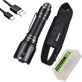 Fenix TK22TAC 2800 Lumen LED Tactical Flashlight TK22 TAC, USB Rechargeable ARB-L21-5000U Battery and EdisonBright BBX5 Battery Carrying case Bundle