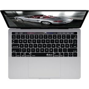 KB Covers German QWERTZ US Keyboard Cover with MacBook Pro Touch Bar (Late 2016) 19103