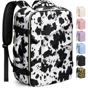 Capolo Travel Backpack for Women Men Waterproof Laptop Backpack Flight Approved Carry On Backpack Overnight Weekender Bag College Bookbag for Business, Work, Traveling Fits 15.6 '' Laptop,Black