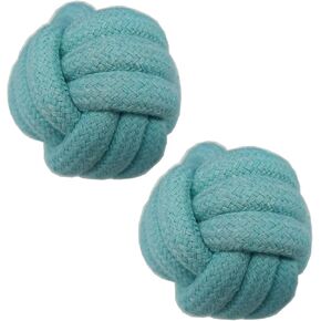 Dog Chew Toys, Dog Rope Balls Kit 2 Pack, Fun Interactive Cotton Balls for Medium to Large Dogs with a Diameter of 3 inches, Relieve Boredom, Chewing, Teething and Training, Light Orange.