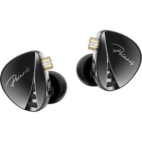 CCA Polaris in-Ear Monitor Dual-Dynamic Drivers Headphones with 4 Tuning Switches HiFi Noise Cancelling Earphones, Clarity in All Frequency Stereo Sound for Audio Engineers, Musicians (MIC)