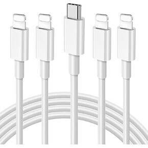 4 PCS 3.3FT Charger LT to USB Type C Charging Cable Cord Compatible with iPhone 14/13/12/11 Pro/11/XS MAX/XR/8/7/6s Plus