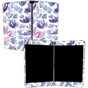 MIGHTY SKINS MightySkins Glossy Glitter Skin for Microsoft Surface Duo - Hibiscus | Protective, Durable High-Gloss Glitter Finish | Easy to Apply, Remove, and Change Styles | Made in The USA