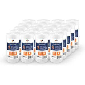 Aquaboon 2-Pack of 5 Micron 10" x 4.5" Sediment Water Filter Replacement Cartridge | Whole House Sediment Filtration | Compatible with W15-PR, HD-950, WFHD13001B, GXWH35F, GXWH30C in Saudi Arabia