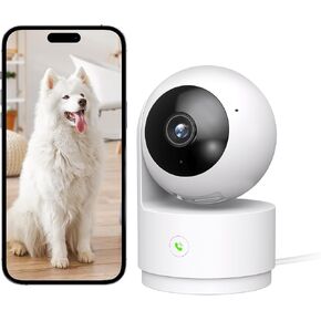 Indoor Home Camera Indoor, 2K Pet Camera Indoor, Cameras for Home Security, 2.4GHz WiFi Camera with Night Vision, 2-Way Audio, Cloud & SD Card Storage in Saudi Arabia