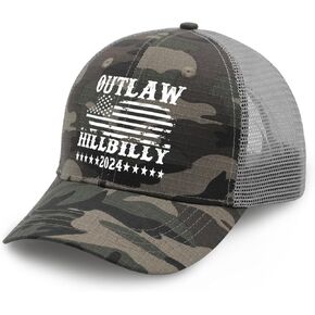 Outlaw Hillbilly 2024 Hat for Men Funny Dad Hats Funny Birthday Gifts for Men