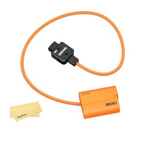 ZGCINE DT-EL15 D-Tap to EN-EL15 Dummy Battery Cable for Nikon D7100 D810 D7500 V1 Z6 II Zf Camera- Length:60CM