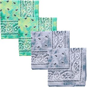 باندانا بيزلي مصبوغة من Motique Accessories - مجموعة من 4 قطع in Kuwait