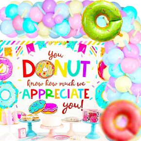 25 PCS Donut Forget Us Party Decoration Going Away Decor Farewell Decor Career Change Bachelorette Retirement Party Decorations Supplies
