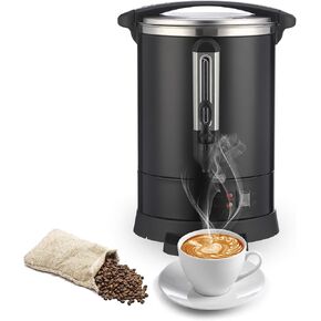 Commercial Coffee Maker 120 Cup, Double Layer Stainless Steel Coffee Urn 18L/4.8 Gal Electric Hot Beverage Dispenser Large Hot Water Dispenser Coffee Dispenser Hot Water Urn For Business Catering