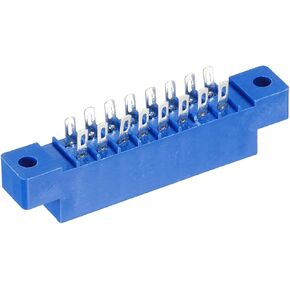 MECCANIXITY Card Edge Connector Blue Socket 36 Pin Solder Eyelet 3.96mm Pitch for Printed PCB Circuit Board, Arcade