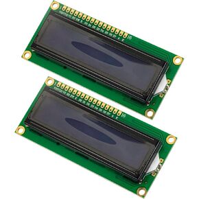 2pcs 1602A LCD Display Module DC 5V 16x2 Character HD44780 Controller LCM Blue Blacklight for Arduino, Raspberry Pi Pico