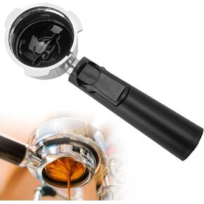Coffee Espresso Machine Handle Replacement Parts, 60mm Cafe Bracket Handle Portafilter Filter Basket for CM4621 CM4216 KF7001 KF8001 KF6001 KF5002 KF500S Barista Household Maker Accessories (Black)