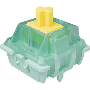 kutethy Gateron Milky Yellow Pro V2 Switches, Pre-lubed Linear 5 pin for All MX Mechanical Keyboard (36PCS, Milky Yellow Pro)