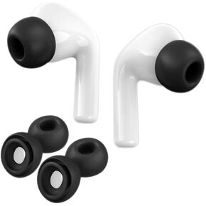 Anti Slip Earbud Silicone Cover Case Earphone Tips Compatible with AirPods Pro 2019 Earplugs 2 Pairs(Purple/S)