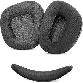 Earpads+Headband Compatible with Corsair Void Pro&Corsair Void 7.1Wired & Wireless Gaming Headsets Ear Pads Replacement with Durable & Breathable Fabric/High Density Foam