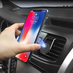 WOCOCN Magnetic Phone Car Mount, Magnet Phone Holder for Cell Phone ，Phone Magnetic Universal Dashboard Car Mount Fits All Smartphones. (Black)