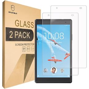 Mr.Shield [2-PACK] Designed For Lenovo Tab 4 8 Plus (8.0 Inch) / Lenovo Tab 4 Plus 8" [Tempered Glass] Screen Protector [0.3mm Ultra Thin 9H Hardness 2.5D Round Edge] with Lifetime Replacement