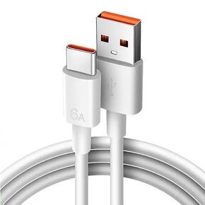 Turbo Charge Cable for Xiaomi. USB Cable 6A Fast Charging 120W Max, USB C Cable Data Transfer for Android Samsun. USB C Cable 65W 6A for Mi 11 Ultra.