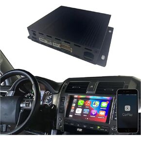 Wireless CarPlay Plug and Play Kit for Lexus GX 460 2015 to 2021, Carplay Retrofit Kit Decoder Support Android Auto, Mirror Link, Reverse Camera, USB Drive