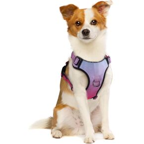 QQPETS No Pull Dog Harness with 2 Leash Clips，Adjustable Soft Padded Dog Vest, Reflective Outdoor Pet Oxford Vest with Easy Control Handle for Small to Large Dogs Walking Training in Kuwait