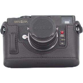 Dark Brown Leather Case for Minolta CLE Leica M Mount Film Cameras