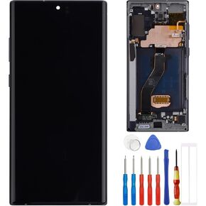 TFT Display Compatible with Samsung Galaxy Note10+ Note 10 Plus SM-N975U SM-N975F/DS 6.8" LCD Touch Screen Display Assembly with Tools Fingerprint not Supported (Aura Black)