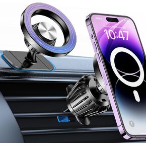 for Magsafe Car Mount【20 Strong Magnets】Magnetic Phone Holder for Car Phone Holder Mount Dash【360° 】Phone Holders for Your Car Accessories Cell phone Car Mount For iPhone 15 14 13 12 Pro Max Plus Max