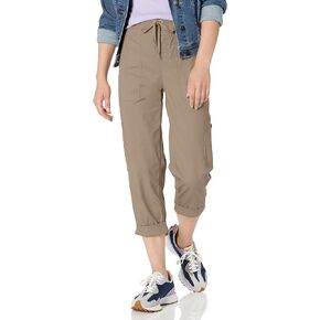 Gloria Vanderbilt Women's Pull on Drawstring Cargo Capri, LAKESIDE, 6