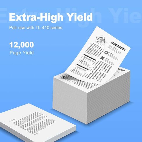 خرطوشة حبر بانتوم DL-410 وحدة الطبل تعمل M7102، M7202، M6802، P3012، P3302، M6702 M7302 سلسلة طابعة ليزر أحادية اللون، تنتج ما يصل إلى 12000 صفحة in Kuwait