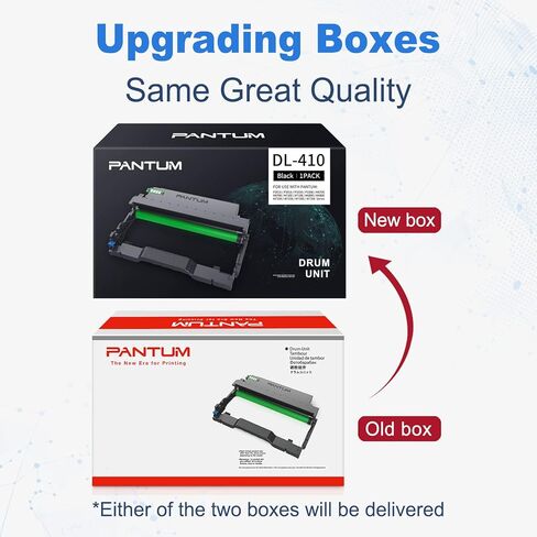 خرطوشة حبر بانتوم DL-410 وحدة الطبل تعمل M7102، M7202، M6802، P3012، P3302، M6702 M7302 سلسلة طابعة ليزر أحادية اللون، تنتج ما يصل إلى 12000 صفحة in Kuwait