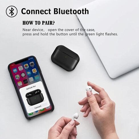 Charging Case Compatible with Airpod Pro 1st Generation Charger Case Replacement with Sync Button and Built-in 660 mAH Battery, No Earbuds Include in Saudi Arabia