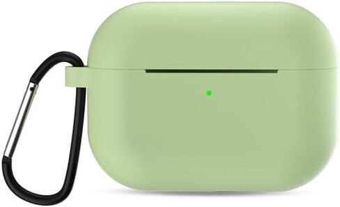 Airpods Pro2 Generation Case Cover: Pro 2nd Generation Apple Airpods Case Soft Silicone Protective Cover with Keychain Hook Airpods Pro 2nd Gen Case Cover with Dust Plug (Light Purple) in Kuwait