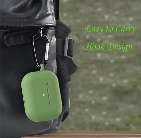 Airpods Pro2 Generation Case Cover: Pro 2nd Generation Apple Airpods Case Soft Silicone Protective Cover with Keychain Hook Airpods Pro 2nd Gen Case Cover with Dust Plug (Light Purple) in Kuwait