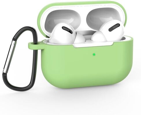 Airpods Pro2 Generation Case Cover: Pro 2nd Generation Apple Airpods Case Soft Silicone Protective Cover with Keychain Hook Airpods Pro 2nd Gen Case Cover with Dust Plug (Light Purple) in Kuwait