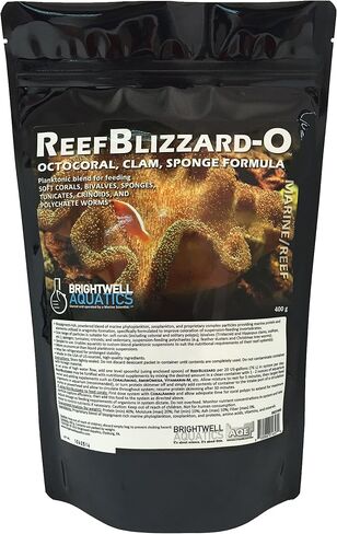 Brightwell Aquatics Reef Blizzard-O Powdered Planktonic Food Blend for Octocorals & Bivalves, 100g (RBZO100) in Saudi Arabia
