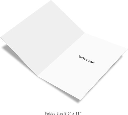 The Best Card Company - بطاقة تهنئة كبيرة للحظ السعيد (8.5 × 11 بوصة) - بالونات، بطاقة ملونة للأطفال (ليست ثلاثية الأبعاد أو مرتفعة) - رسائل منتفخة Good Luck J5651SGLG-US in Kuwait