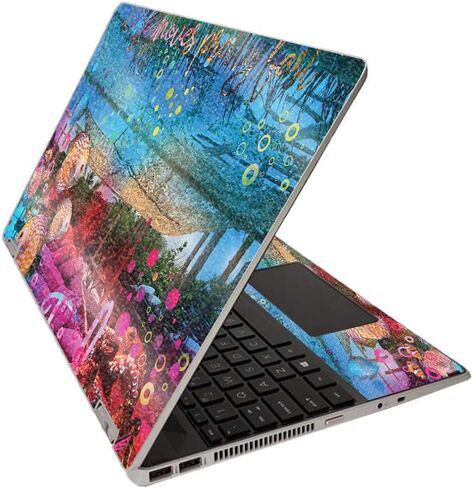 MightySkins غلاف لامع لجهاز HP Pavilion x360 15 "(2020) - فراشة الهبي | لمسة نهائية لامعة واقية ومتينة شديدة اللمعان | سهلة التطبيق والإزالة وتغيير الأنماط | صنع في الولايات المتحدة الأمريكية in Saudi Arabia