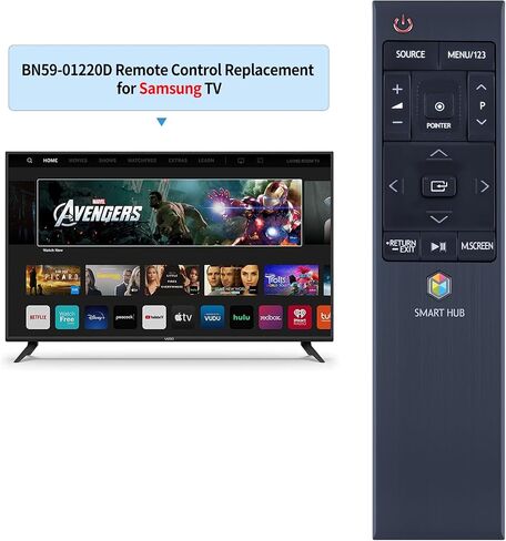 جهاز التحكم عن بعد الصوتي البديل BN59-01220D مناسب لتلفزيون Samsung HUB الذكي YY-605 دبليو، UA55JU7000W in Saudi Arabia