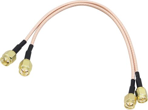 RG316 SMA Extension Cable SMA Male to SMA Male Connector Cable Adapter Jumper for Antenna Router Wi-Fi Cable Network Analyzer etc.[2Pack-7.9inch/20cm] in Saudi Arabia